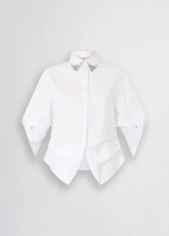 Camicia con ricami gioiello