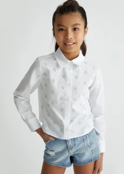 Camicia con strass