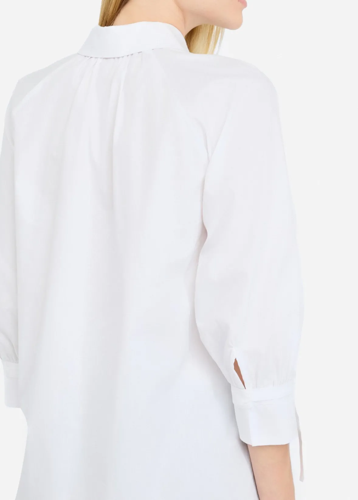 Camicia in cotone con laccetti