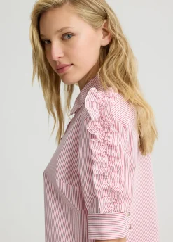 Camicia in cotone con righe