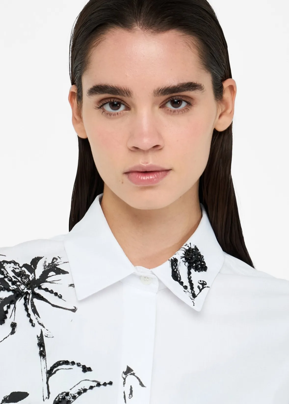Camicia in cotone con stampa