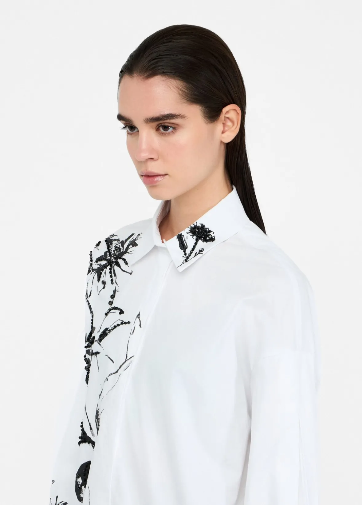 Camicia in cotone con stampa
