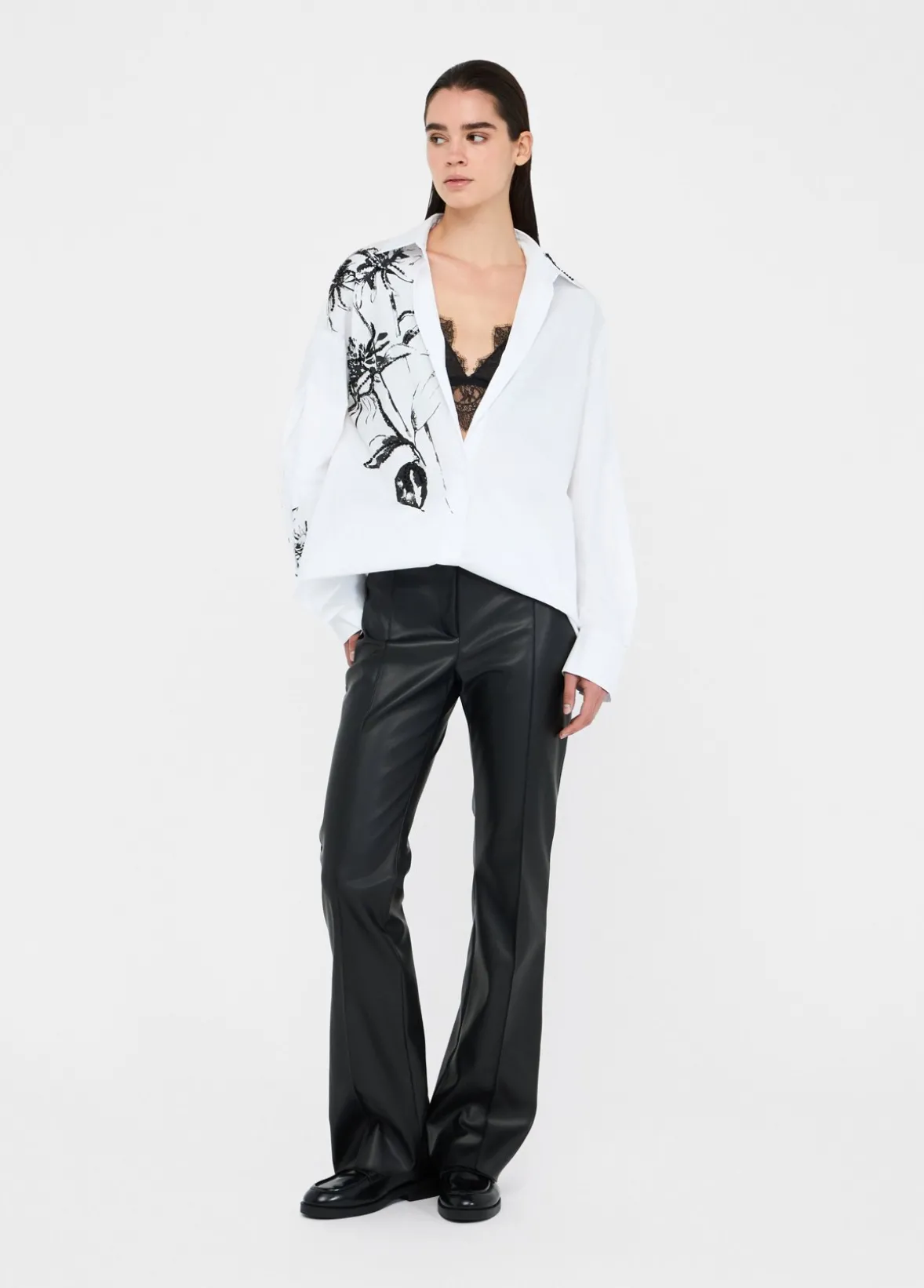 Camicia in cotone con stampa