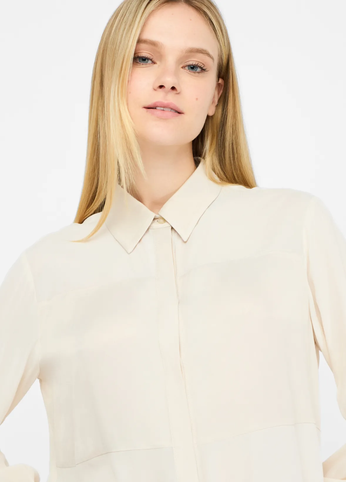 Camicia in crêpe de chine