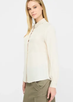 Camicia in crêpe de chine