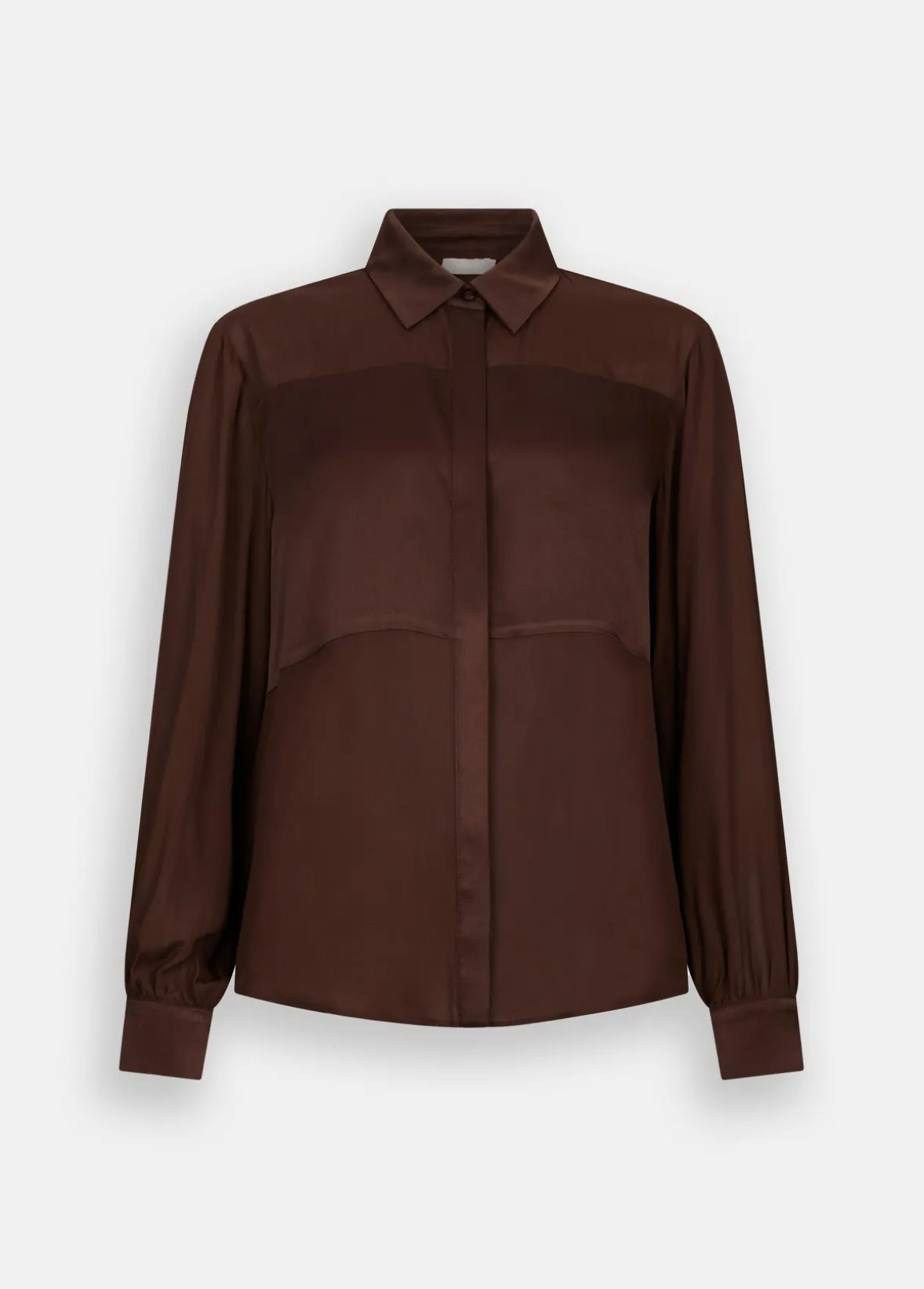Camicia in crêpe de chine