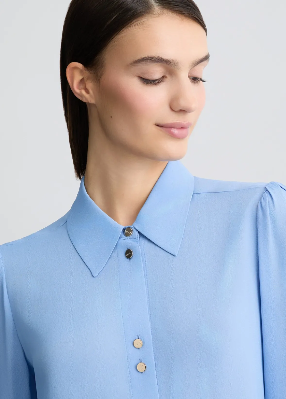 Camicia in crêpe de chine