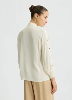 Camicia in crêpe de chine