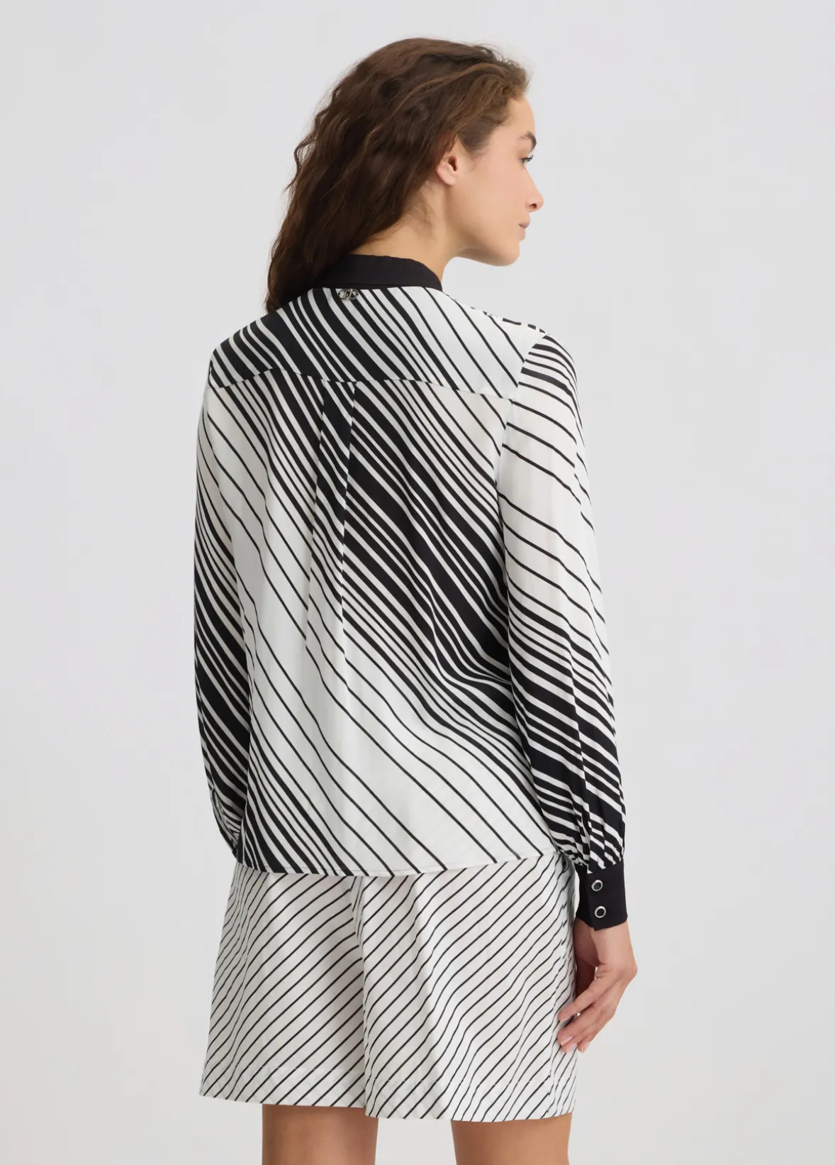 Camicia in crêpe de chine