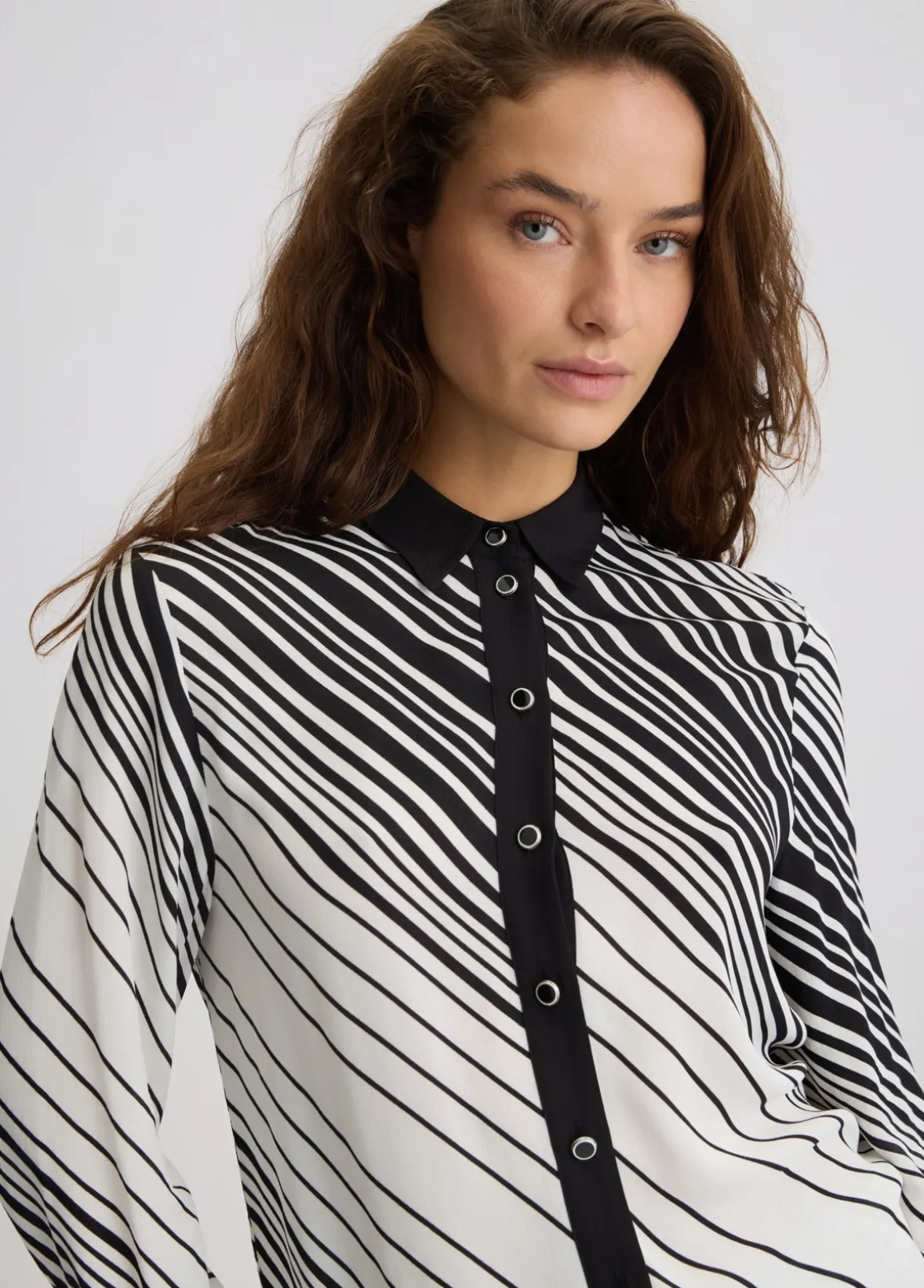 Camicia in crêpe de chine