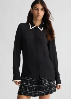 Camicia in crêpe de chine