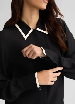 Camicia in crêpe de chine