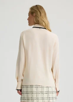 Camicia in crêpe de chine