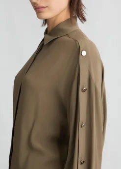 Camicia in crêpe de chine
