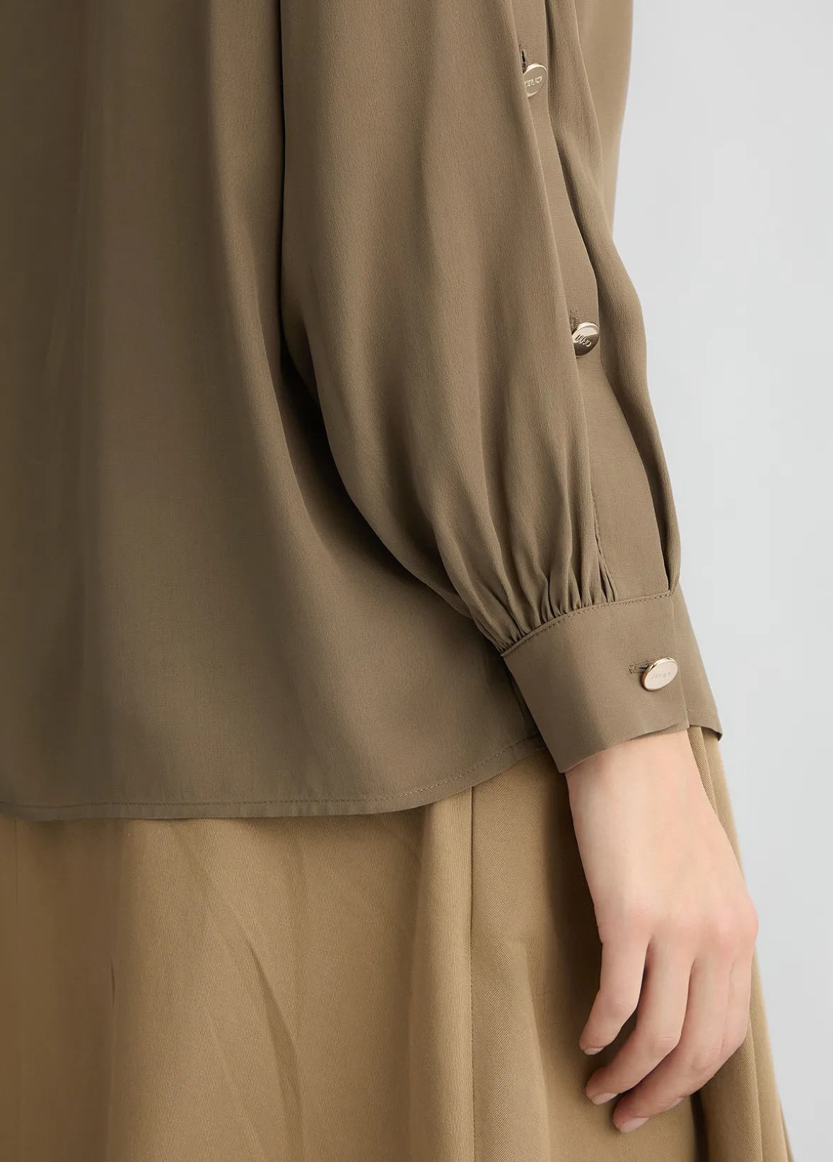 Camicia in crêpe de chine