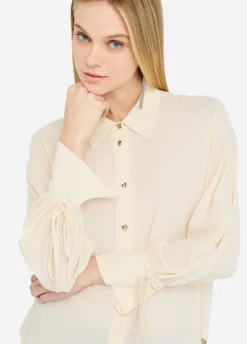 Camicia in crêpe de chine