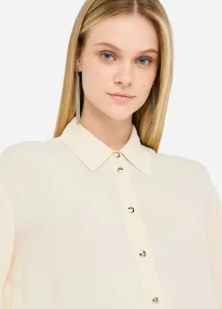 Camicia in crêpe de chine