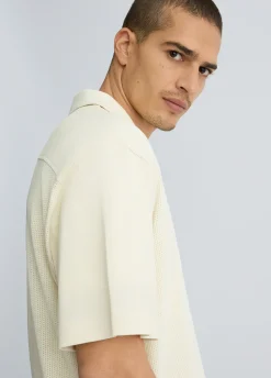 Camicia in jersey traforato