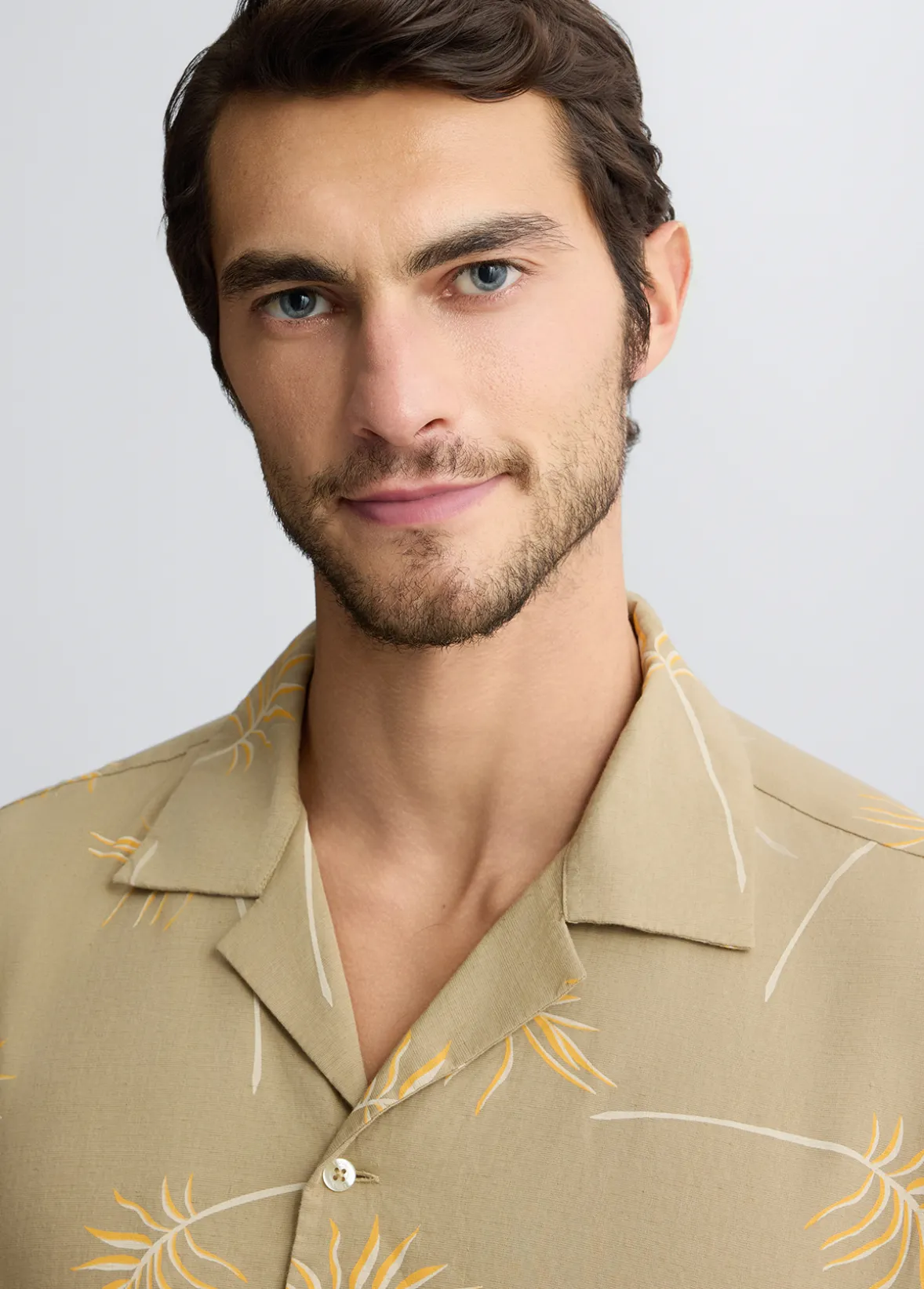 Camicia in lino e cotone