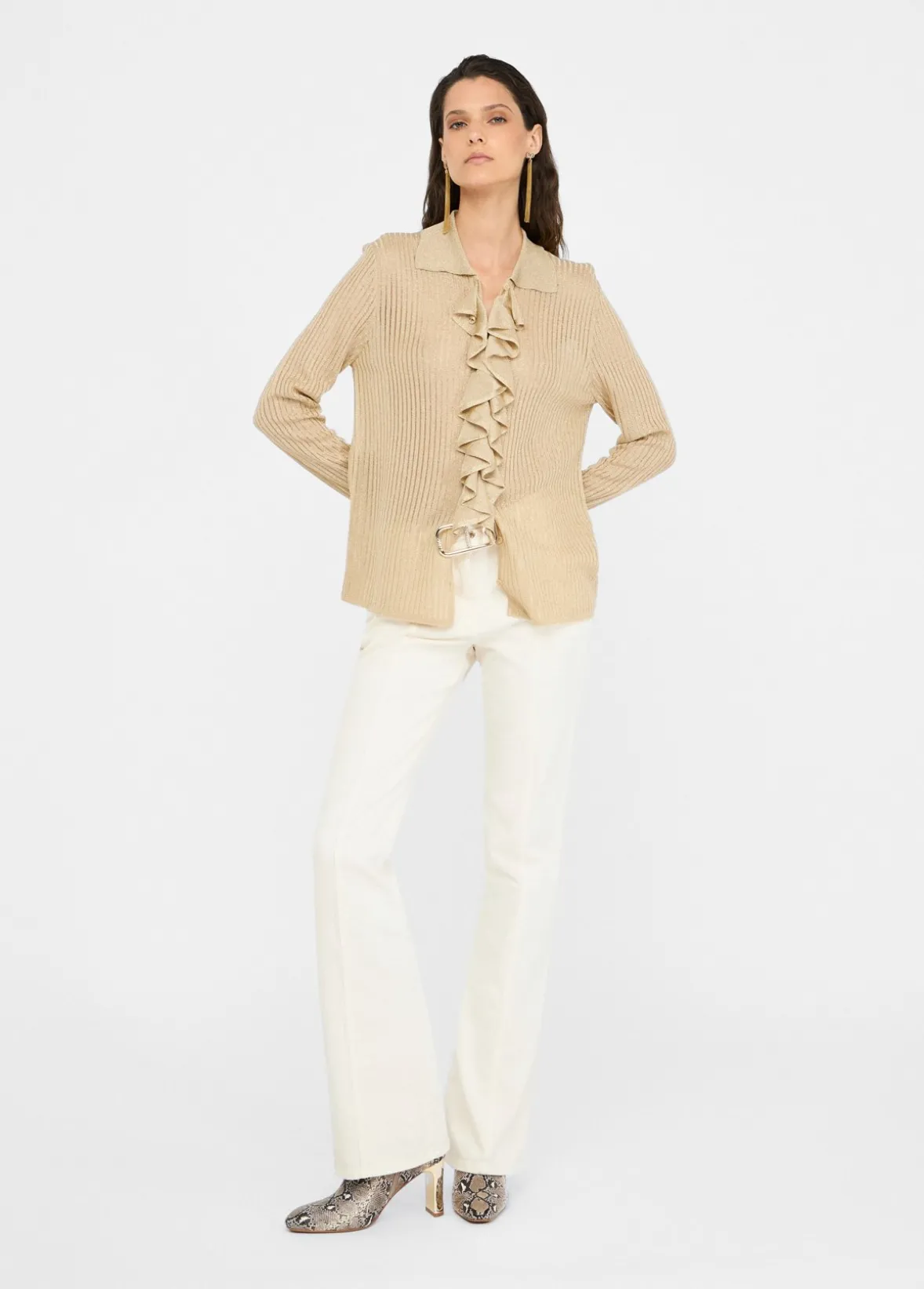 Camicia in maglia lurex®