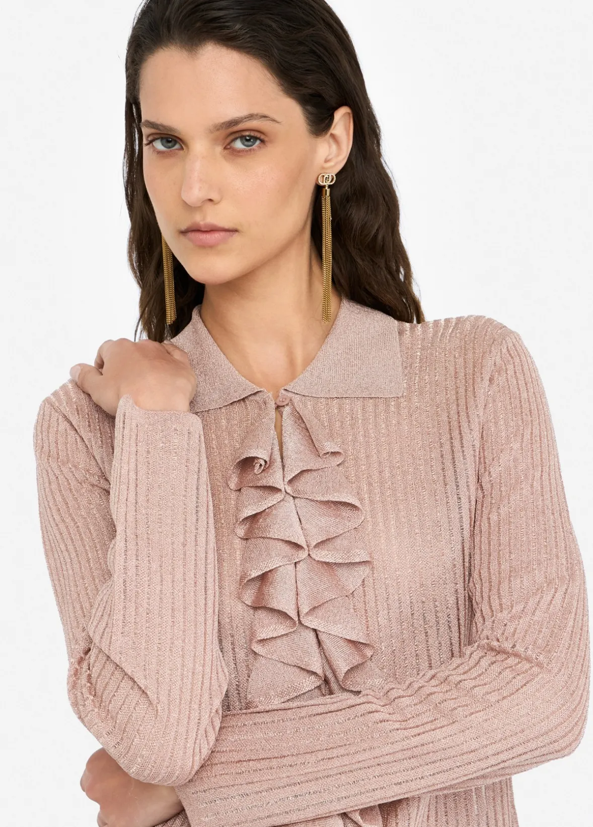 Camicia in maglia lurex®