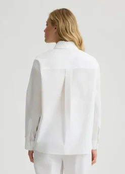 Camicia in popeline e organza