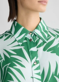Camicia in raso stampato