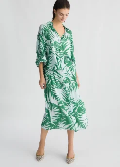 Camicia in raso stampato