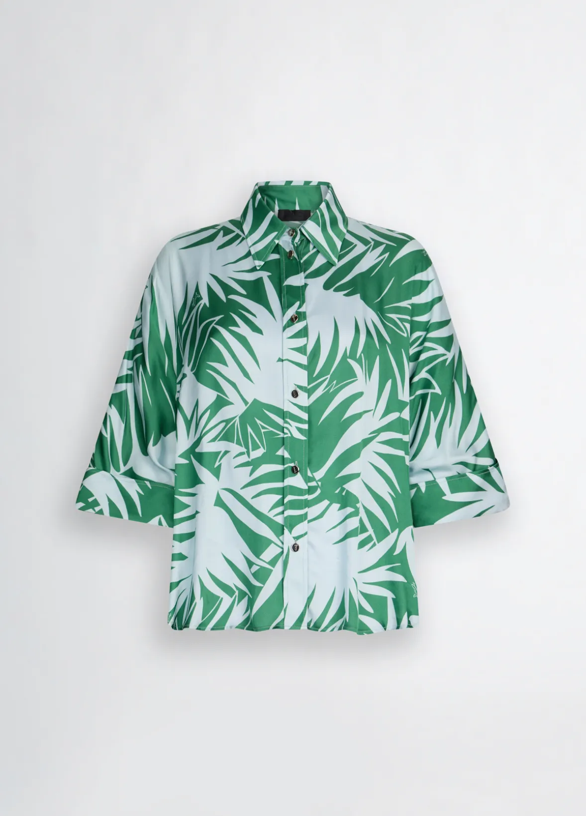 Camicia in raso stampato