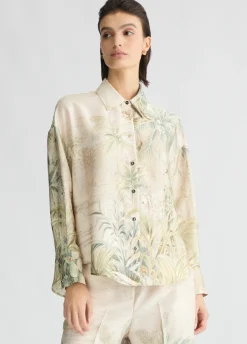 Camicia in twill con stampa