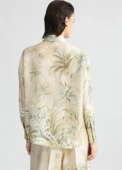 Camicia in twill con stampa