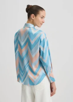 Camicia in twill stampato