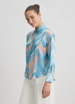 Camicia in twill stampato