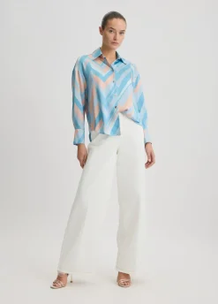Camicia in twill stampato
