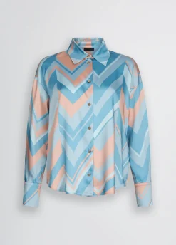 Camicia in twill stampato