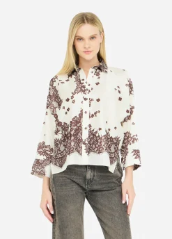 Camicia in twill stampato