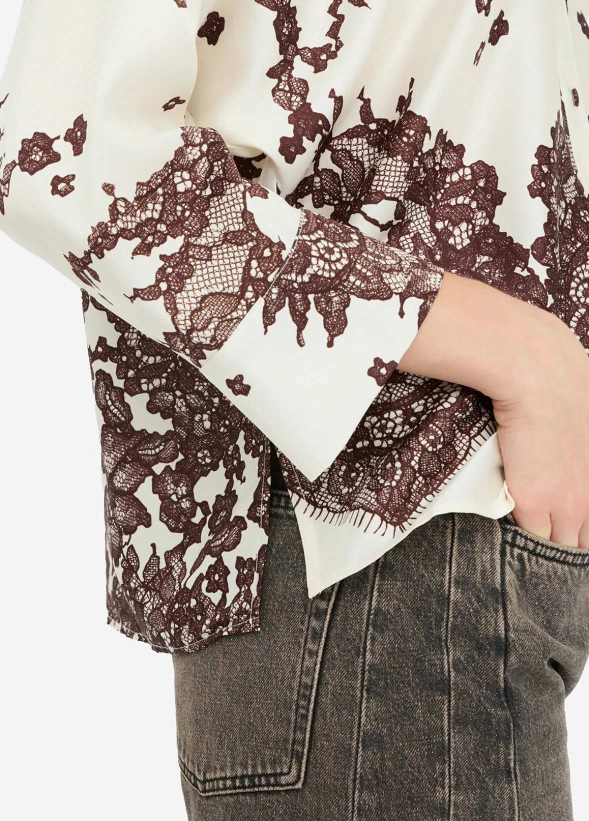 Camicia in twill stampato