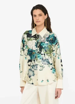 Camicia in twill stampato