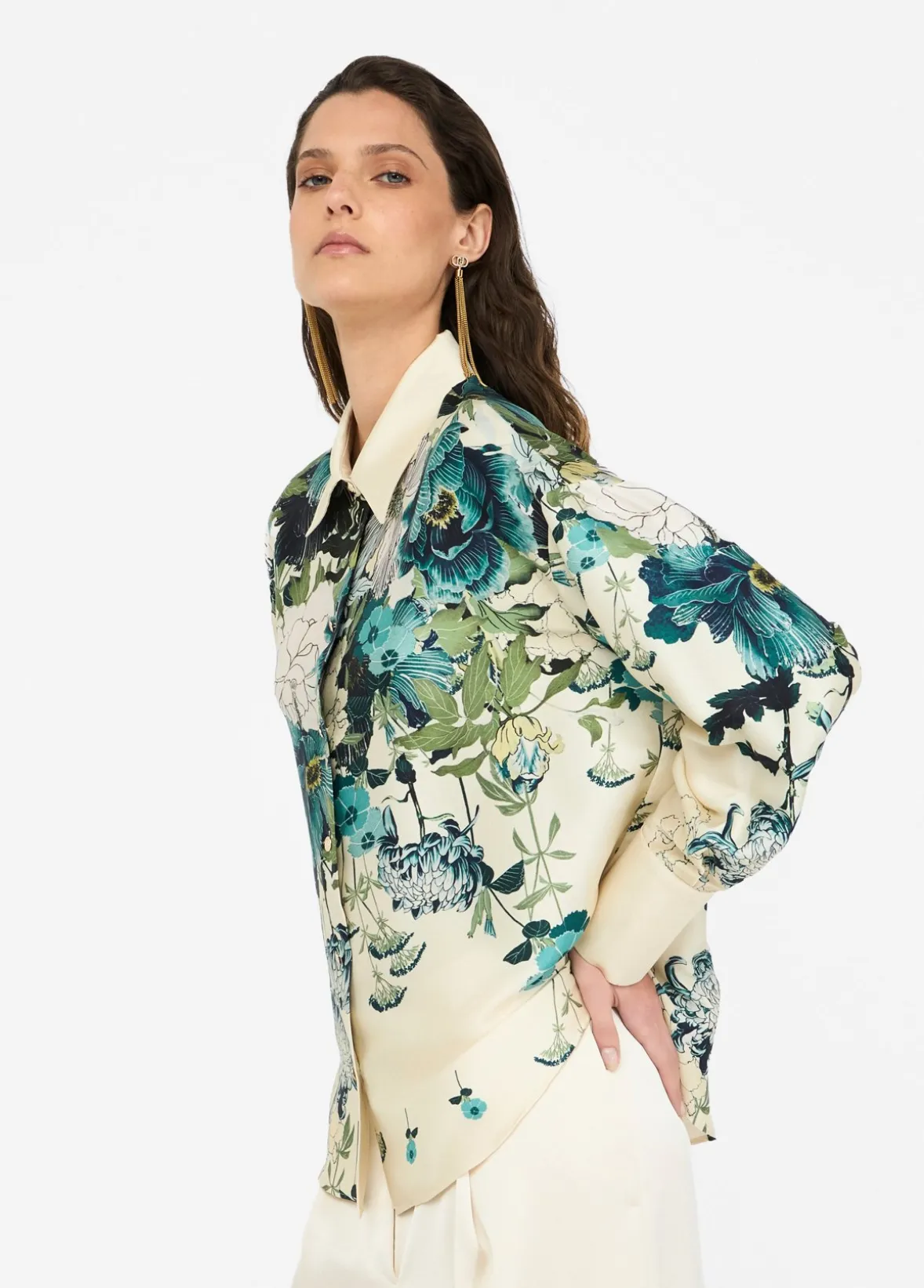 Camicia in twill stampato