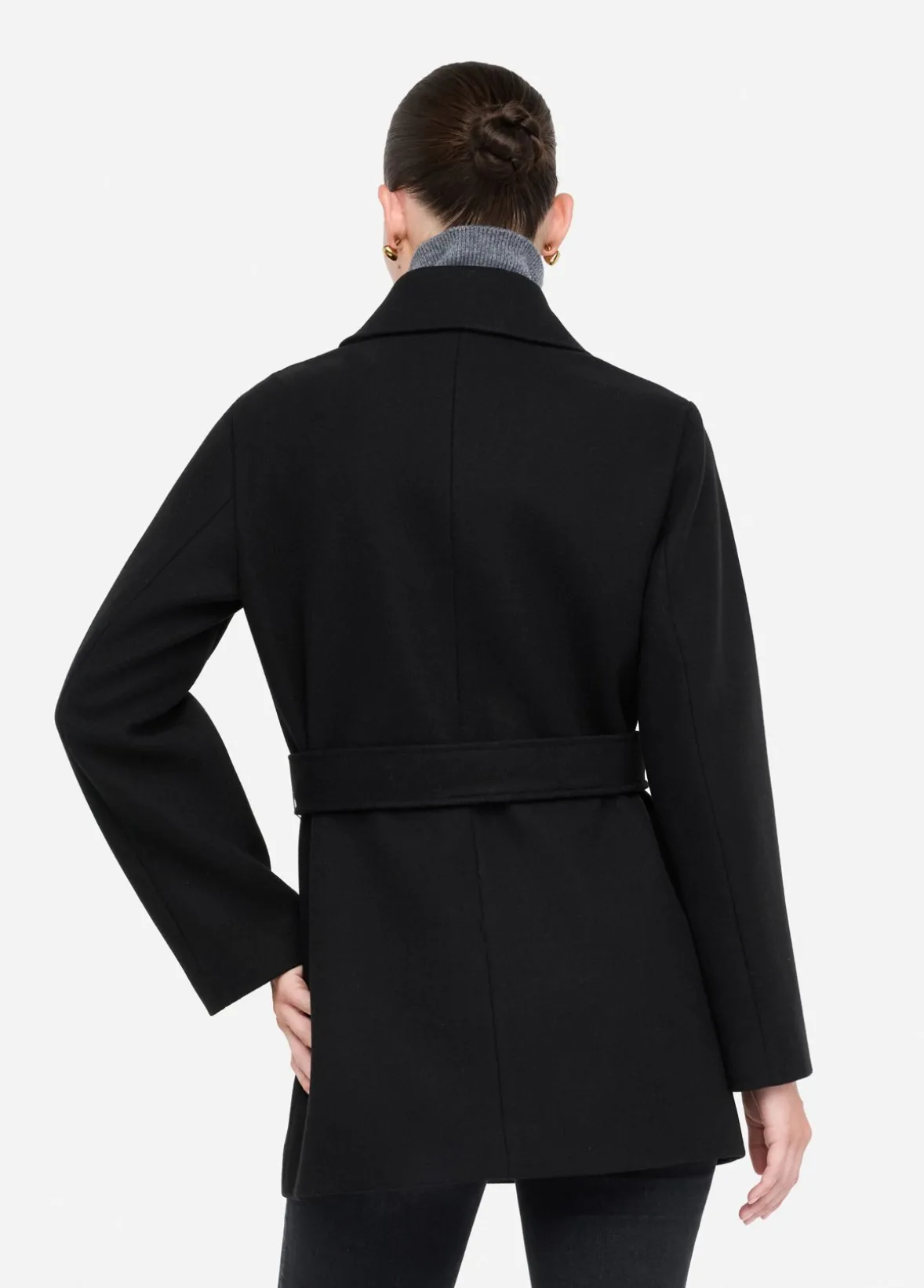 Cappotto con cintura