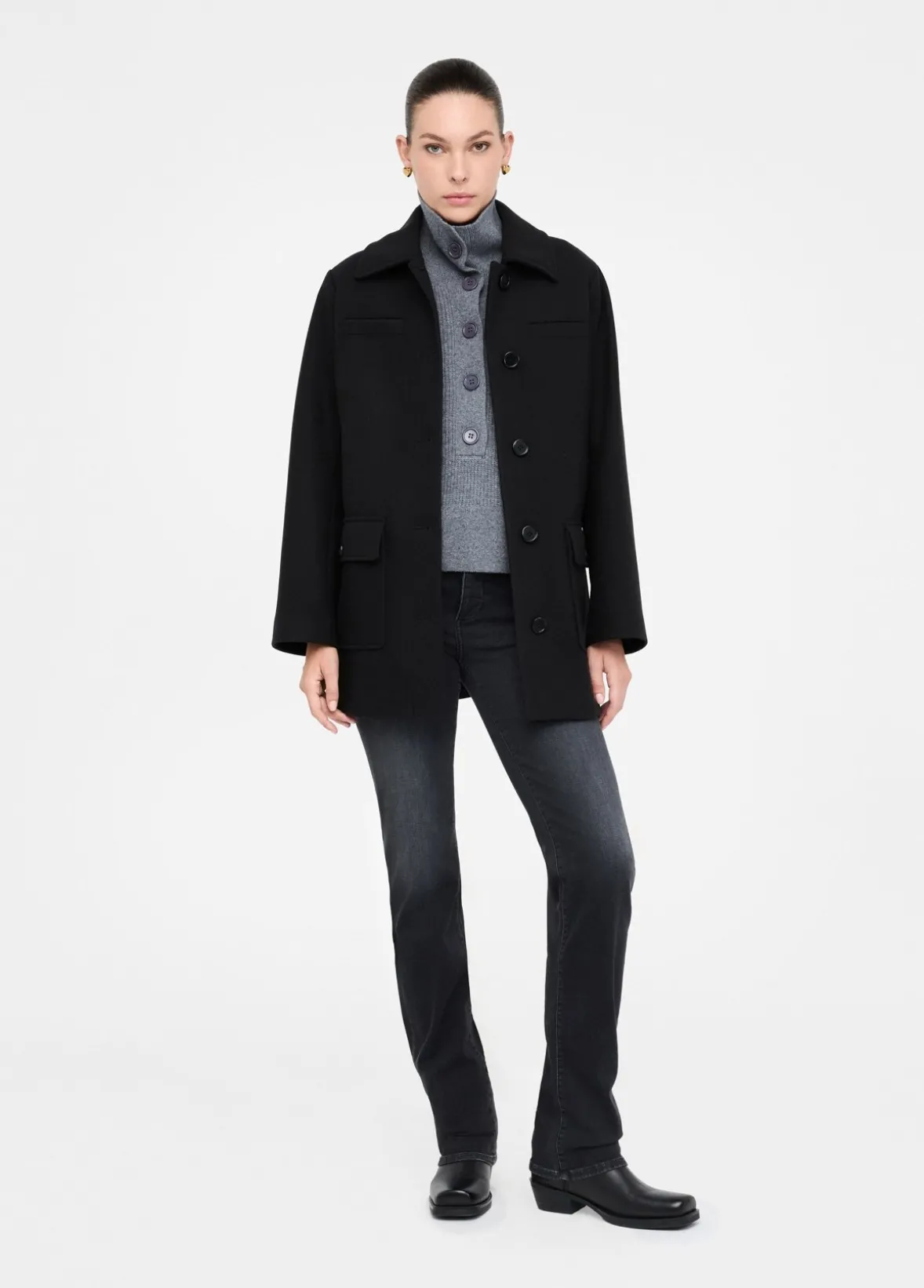 Cappotto con cintura