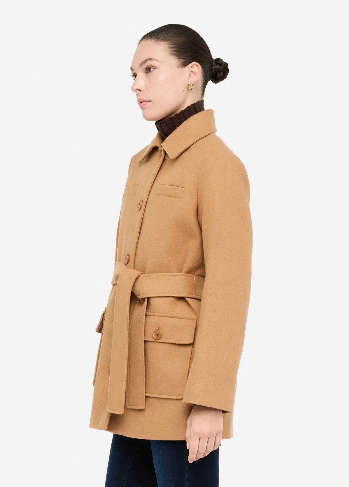 Cappotto con cintura
