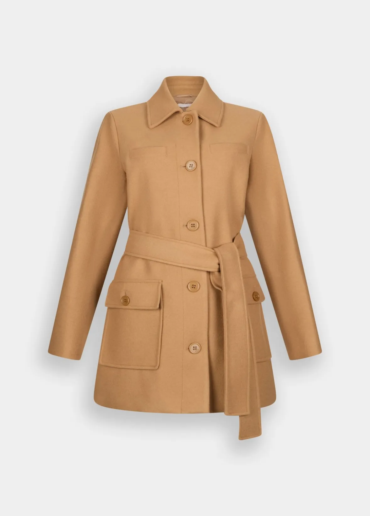 Cappotto con cintura