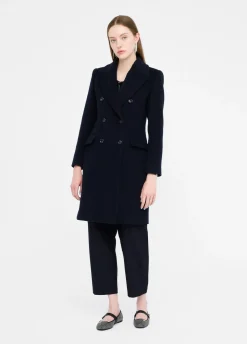 Cappotto doppiopetto in lana