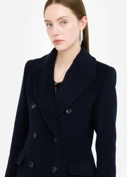 Cappotto doppiopetto in lana