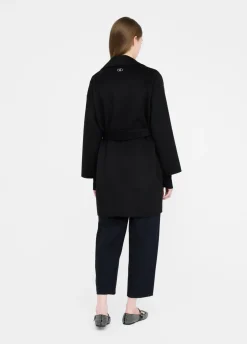 Cappotto in lana con ricami gioiello