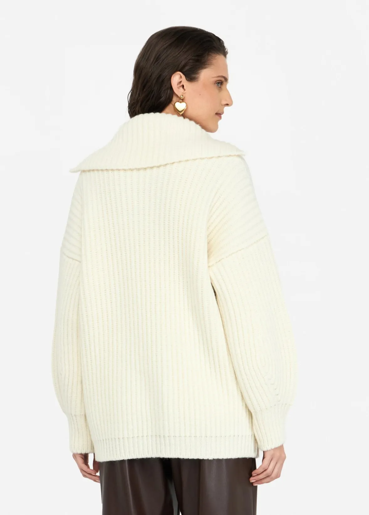 Cappotto in maglia di lana