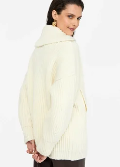 Cappotto in maglia di lana
