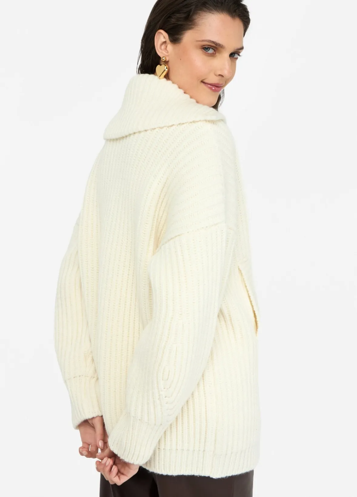 Cappotto in maglia di lana