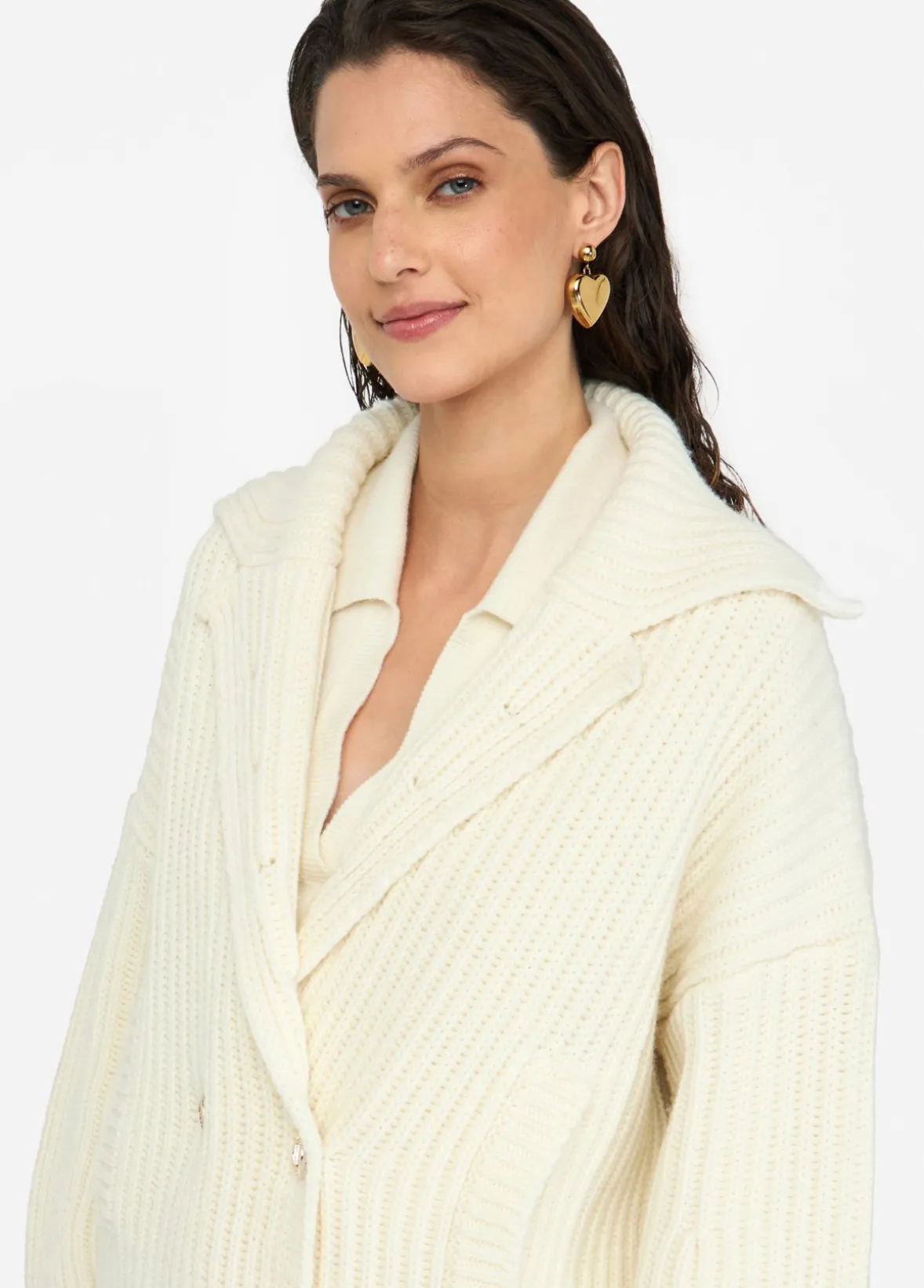 Cappotto in maglia di lana